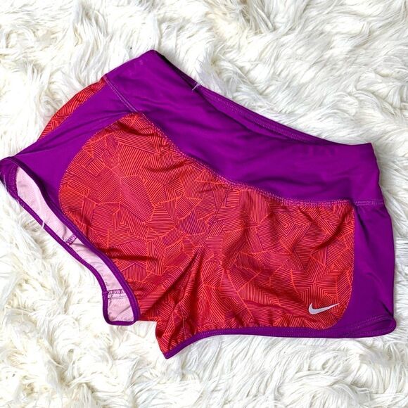 Nike Womens Canopy Crew Running Shorts Purple - Picture 1 of 8